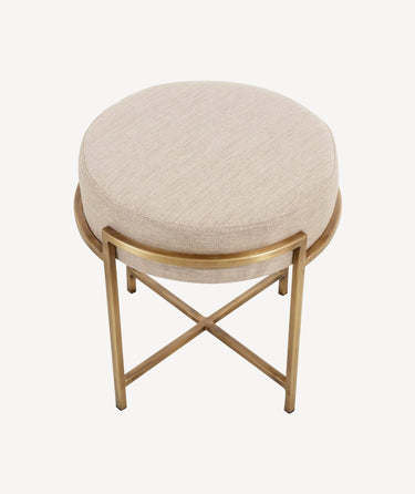 Matte Wood & Brass Nightstand
